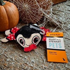 New Martha Stewart Pets Black and Red Spider Dog Toy